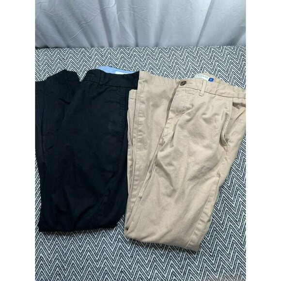 Peter Manning Other - Peter Manning Men's Chinos Lot of 2 In Black & Khaki 31W x 29L Cotton Blend